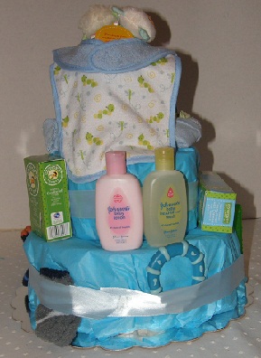 Rearview Little Boy Blue diaper cake