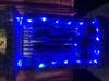 Close up of lighted closet