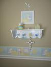 Nursery rhyme border and shelf