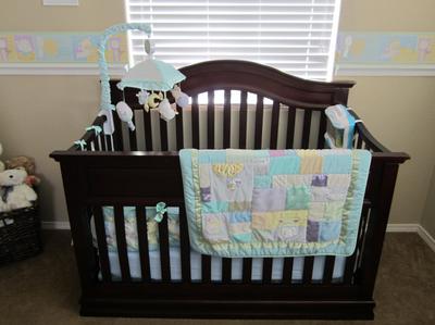 Beautiful crib and bedding